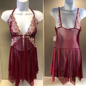 Lingerie “crimson & cream”